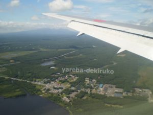 飛行機から見た下界